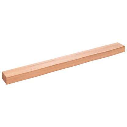 Wandschap 100x10x6 cm behandeld massief eikenhout lichtbruin 100 x 10 x 6 cm