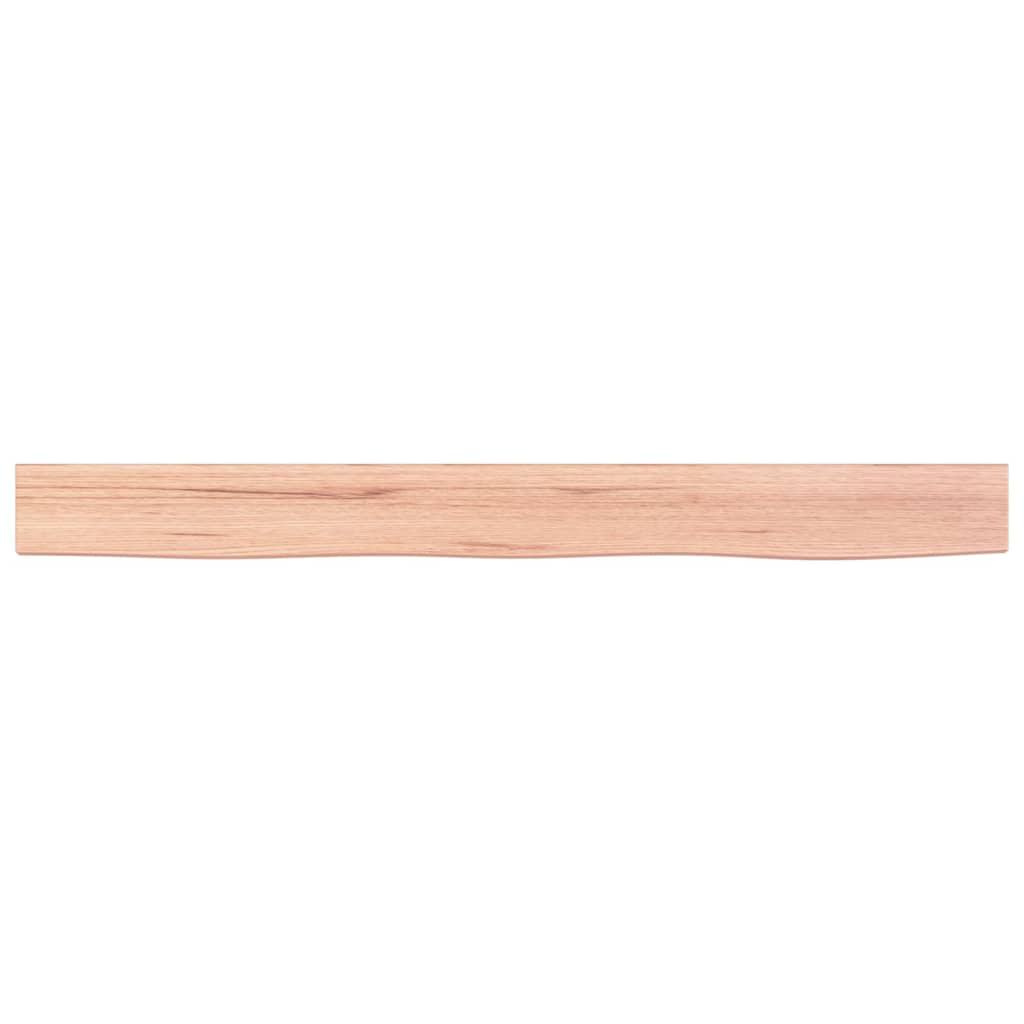 Wandschap 100x10x6 cm behandeld massief eikenhout lichtbruin 100 x 10 x 6 cm