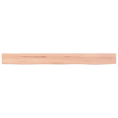 Wandschap 100x10x6 cm behandeld massief eikenhout lichtbruin 100 x 10 x 6 cm