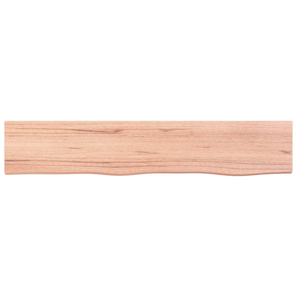 Wandschap 100x20x4 cm behandeld massief eikenhout lichtbruin 100 x 20 x 4 cm