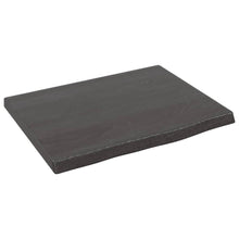 Wandschap 40x30x2 cm behandeld massief eikenhout donkerbruin 40 x 30 x 2 cm