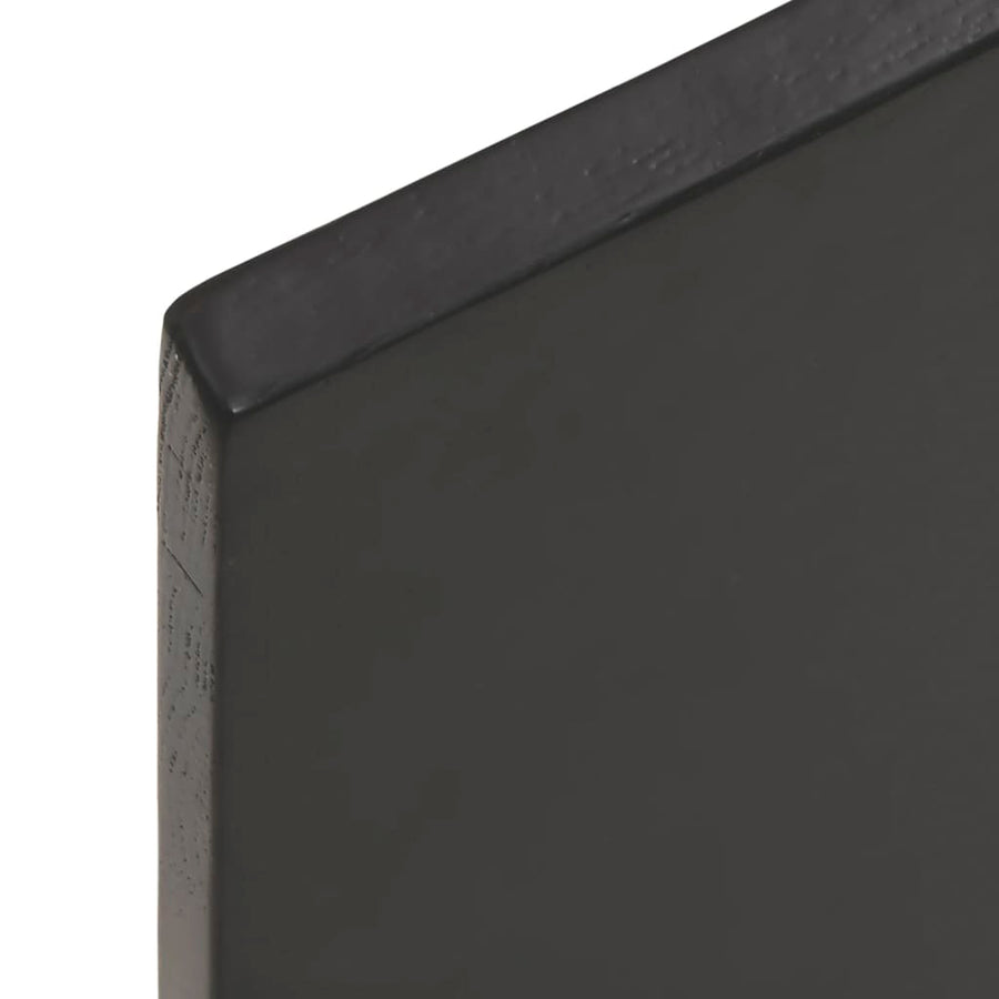 Wandschap 40x30x2 cm behandeld massief eikenhout donkerbruin 40 x 30 x 2 cm