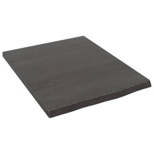 Wandschap 40x50x2 cm behandeld massief eikenhout donkerbruin 40 x 50 x 2 cm