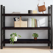 Wandschap massief eikenhout 140x60 cm donkerbruin