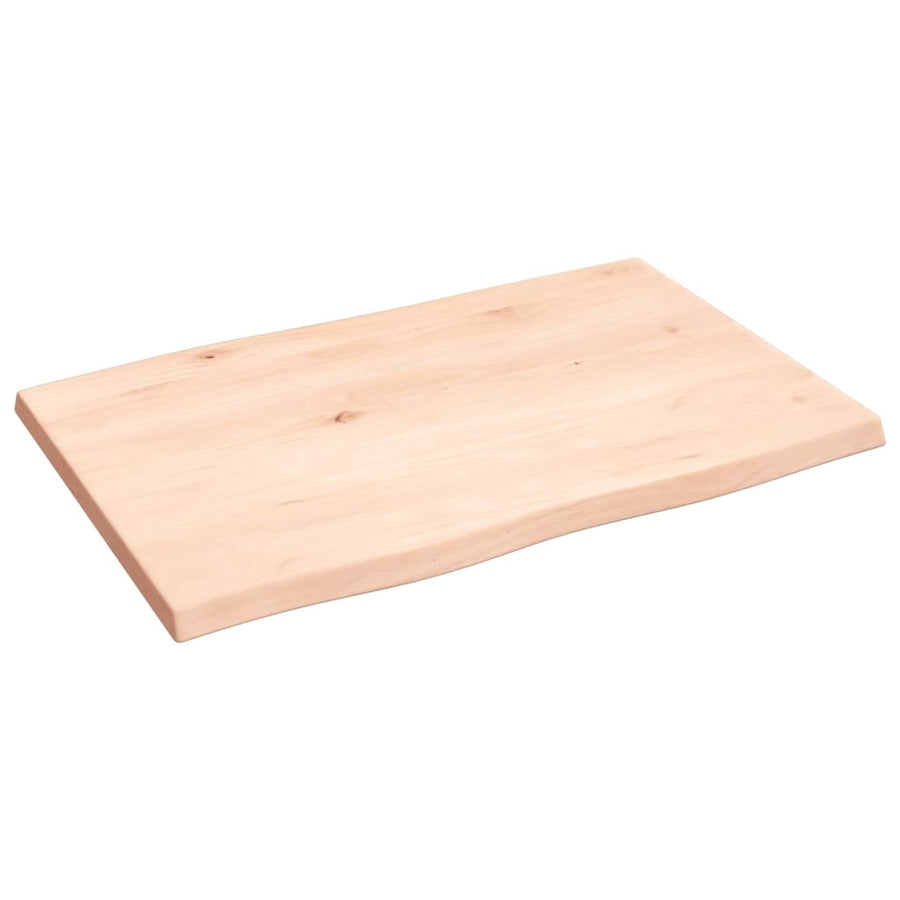 Tafelblad Natuurlijke Rand 60X40X2 Cm Massief Eikenhout 1 60 x 40 x 2 cm Naturel