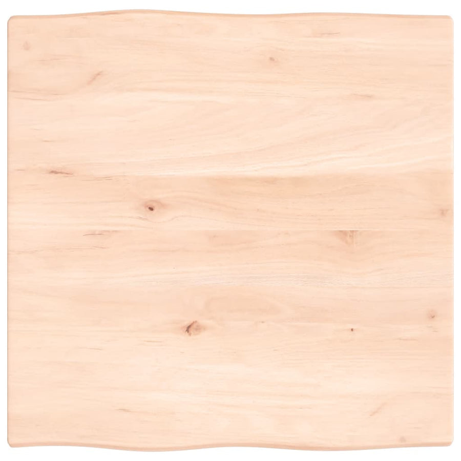 Tafelblad natuurlijke rand 60x60x2 cm massief eikenhout 60 x 60 x 2 cm
