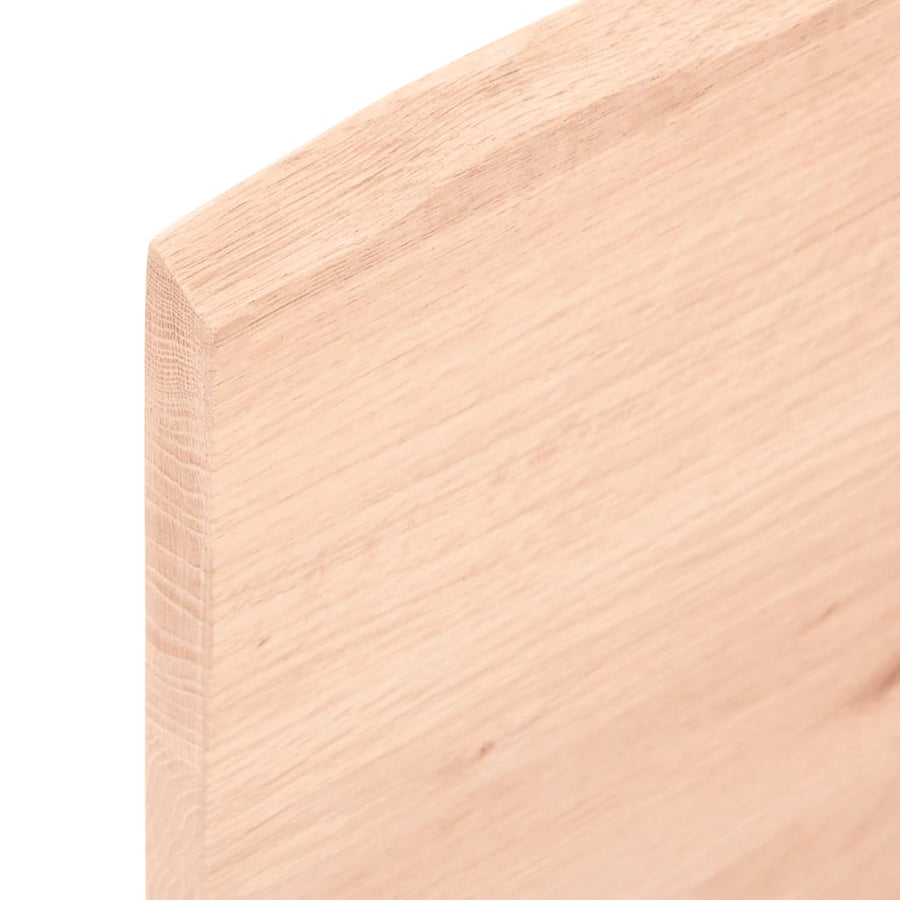 Tafelblad natuurlijke rand 80x40x2 cm massief eikenhout 80 x 40 x 2 cm