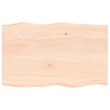 Tafelblad natuurlijke rand 80x50x2 cm massief eikenhout 80 x 50 x 2 cm