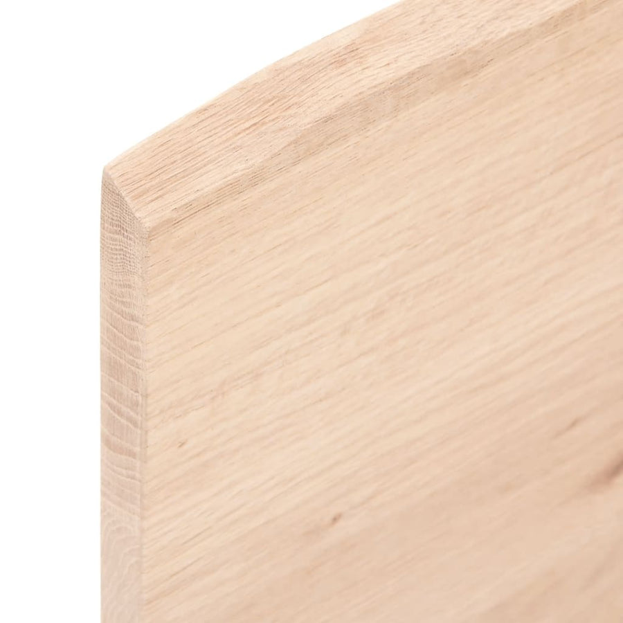 Tafelblad natuurlijke rand 80x60x2 cm massief eikenhout 80 x 60 x 2 cm