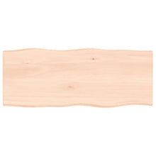 Tafelblad natuurlijke rand 100x40x2 cm massief eikenhout 100 x 40 x 2 cm