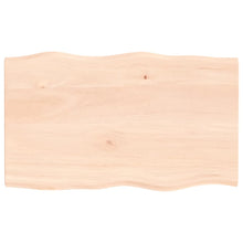 Tafelblad natuurlijke rand 100x60x2 cm massief eikenhout 100 x 60 x 2 cm