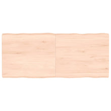 Tafelblad natuurlijke rand 140x60x(2-6) cm massief eikenhout 140 x 60 x 6 cm