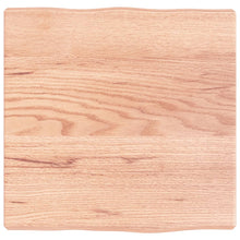 Tafelblad Natuurlijke Rand 40X40X(2-4) Cm Eikenhout Lichtbruin 40 x 40 x 4 cm