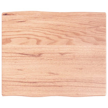 Tafelblad Natuurlijke Rand Eikenhout Lichtbruin 60 x 50 x 2 cm
