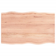 Tafelblad Natuurlijke Rand Eikenhout Lichtbruin 80 x 50 x 2 cm