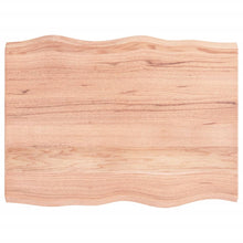 Tafelblad Natuurlijke Rand 80X60X(2-4) Cm Eikenhout Lichtbruin 80 x 60 x 4 cm
