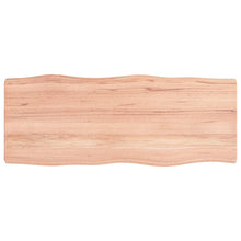 Tafelblad Natuurlijke Rand 00X40X(2-6) Cm Eikenhout Lichtbruin 100 x 40 x 6 cm