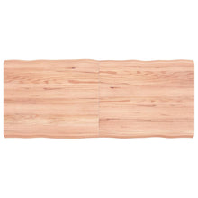 Tafelblad Natuurlijke Rand 20X50X(2-6)Cm Eikenhout Lichtbruin 120 x 50 x 6 cm