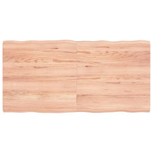 Tafelblad Natuurlijke Rand 20X60X(2-4)Cm Eikenhout Lichtbruin 120 x 60 x 4 cm