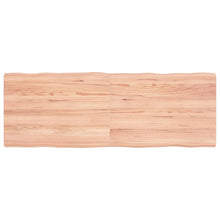 Tafelblad Natuurlijke Rand 40X50X(2-4) Cm Eikenhout Lichtbruin 140 x 50 x 4 cm