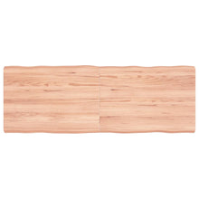 Tafelblad Natuurlijke Rand 40X50X(2-6) Cm Eikenhout Lichtbruin 140 x 50 x 6 cm