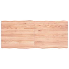 Tafelblad Natuurlijke Rand 40X60X(2-6) Cm Eikenhout Lichtbruin 140 x 60 x 6 cm