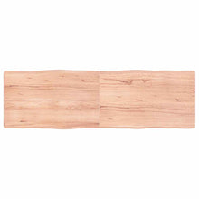 Tafelblad Natuurlijke Rand 160X50X(2-4) Cm Eikenhout Lichtbruin 160 x 50 x 4 cm