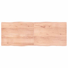 Tafelblad Natuurlijke Rand 160X60X(2-4) Cm Eikenhout Lichtbruin 160 x 60 x 4 cm