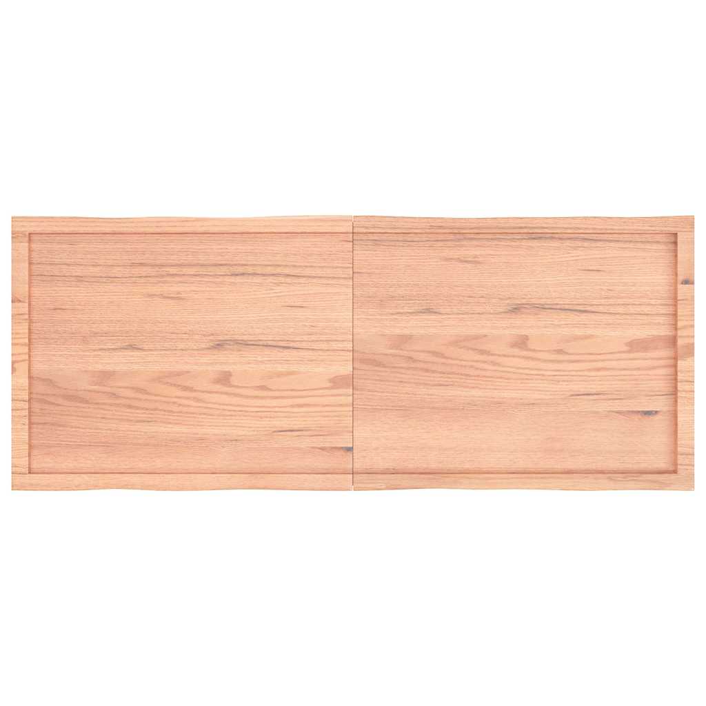 Tafelblad Natuurlijke Rand 160X60X(2-4) Cm Eikenhout Lichtbruin 160 x 60 x 4 cm