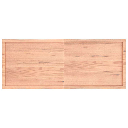 Tafelblad Natuurlijke Rand 160X60X(2-4) Cm Eikenhout Lichtbruin 160 x 60 x 4 cm