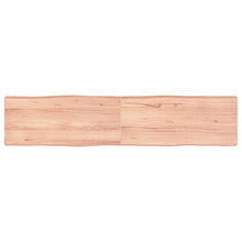 Tafelblad Natuurlijke Rand 80X40X(2-6) Cm Eikenhout Lichtbruin 180 x 40 x 6 cm