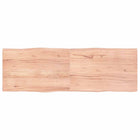 Tafelblad natuurlijke rand 180x60x(2-4) cm eikenhout lichtbruin