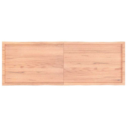 Tafelblad natuurlijke rand 180x60x(2-4) cm eikenhout lichtbruin