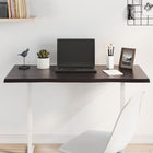 Tabletop natural edge 100x40x2 cm oak dark brown