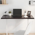 Tabletop natural edge 100x50x2 cm oak dark brown