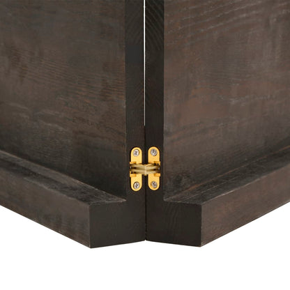 Tafelblad Natuurlijke Rand 20X60X(2-6)Cm Eikenhout Donkerbruin 120 x 60 x 6 cm
