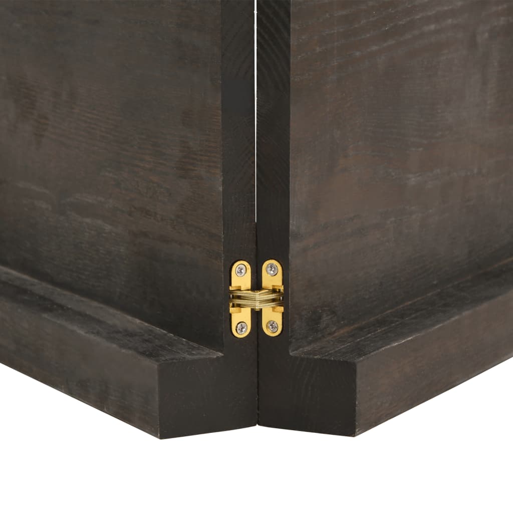 Tafelblad Natuurlijke Rand 20X60X(2-6)Cm Eikenhout Donkerbruin 120 x 60 x 6 cm