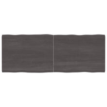 Tafelblad Natuurlijke Rand 60X60X(2-4)Cm Eikenhout Donkerbruin 160 x 60 x 4 cm