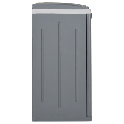 Vuilnisbak met 2 deuren 65x45x88 cm PP grijs