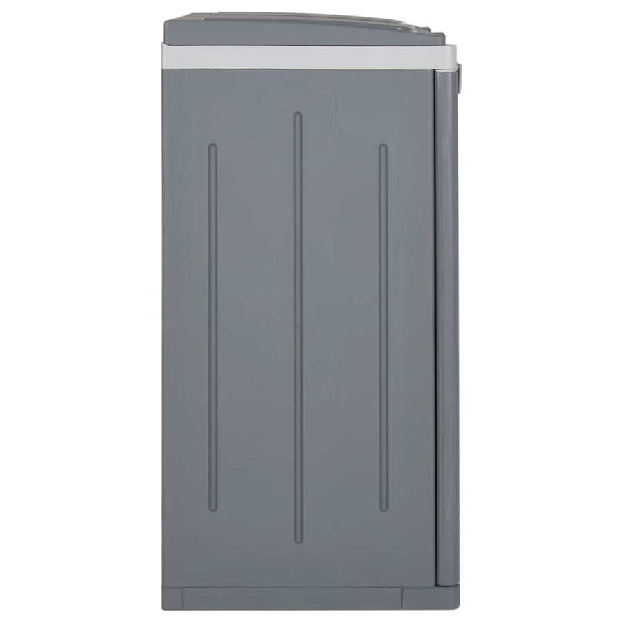 Vuilnisbak met 2 deuren 65x45x88 cm PP grijs