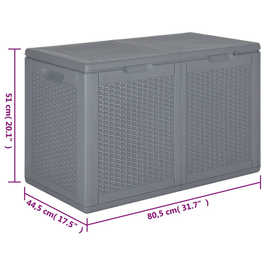 Tuinbox Pp Rattan 180 l Grijs Rattanontwerp