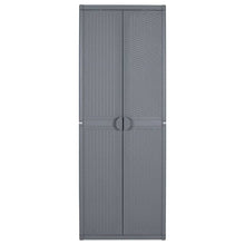 Tuinkast 65X45X172 Cm Pp Rattan Grijs