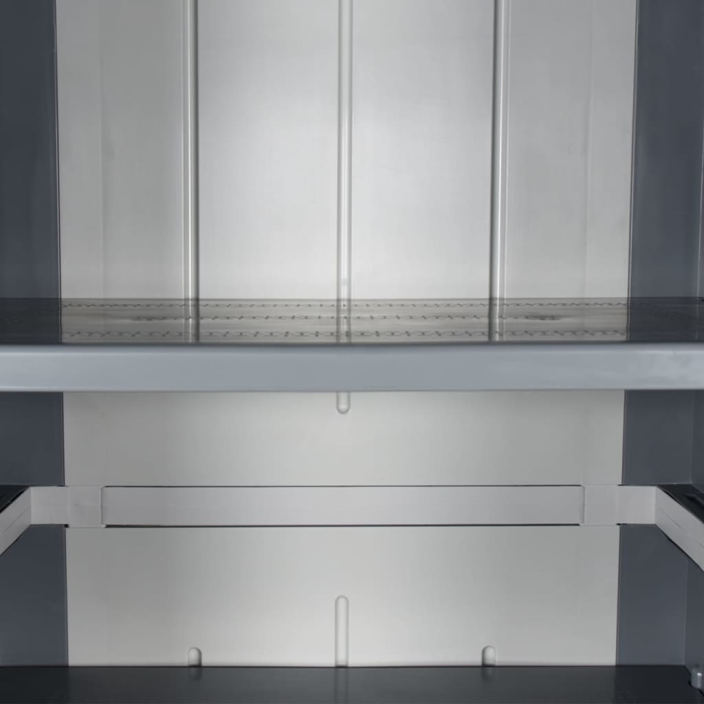 Tuinkast 65X45X172 Cm Pp Rattan Grijs