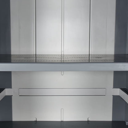 Tuinkast 65X45X172 Cm Pp Rattan Grijs