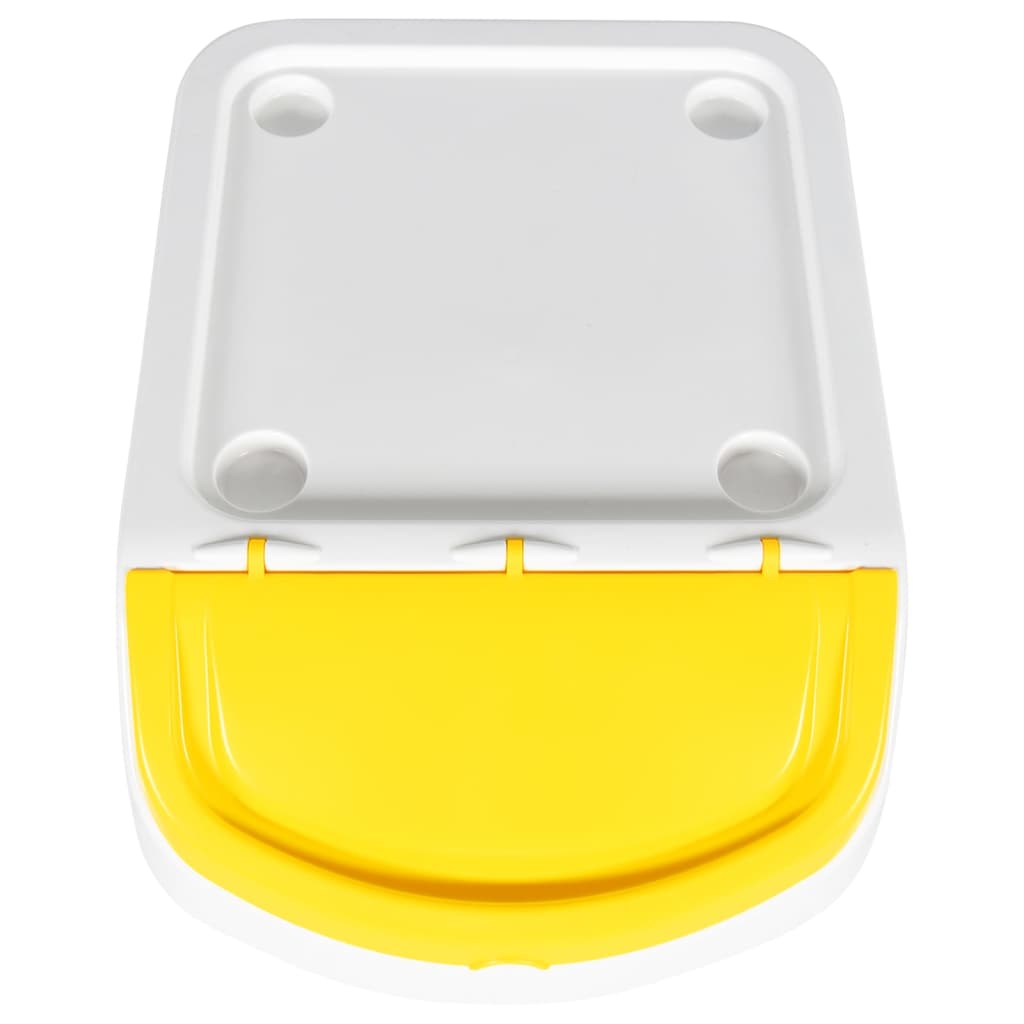 Afvalbakken Met Deksels Stapelbaar St Pp 120 l Wit