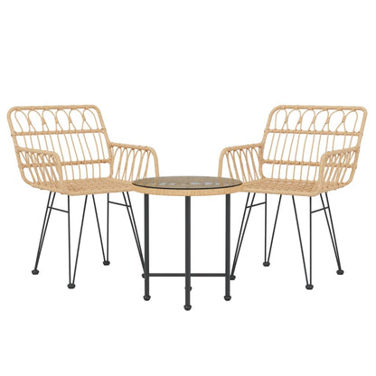-Delige Tuinset Poly Rattan Bruin