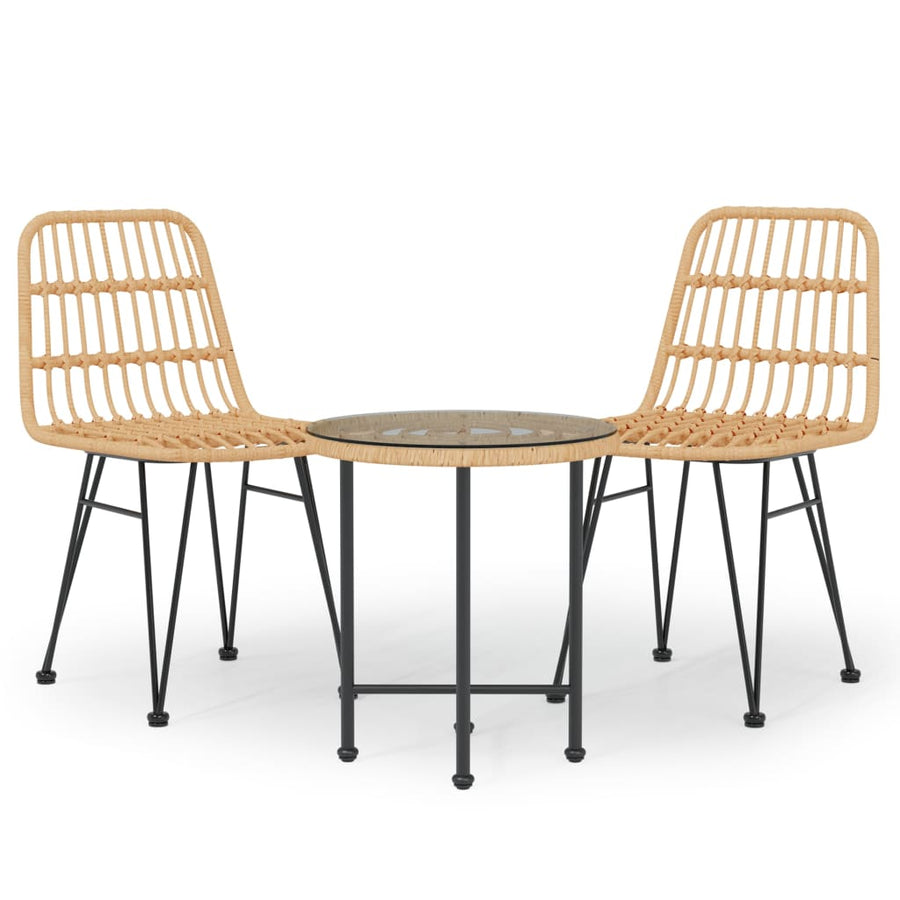 -Delige Tuinset Poly Rattan Bruin