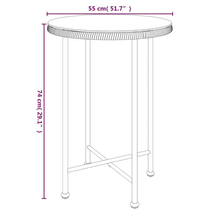 Tuinset Poly Rattan Zwart