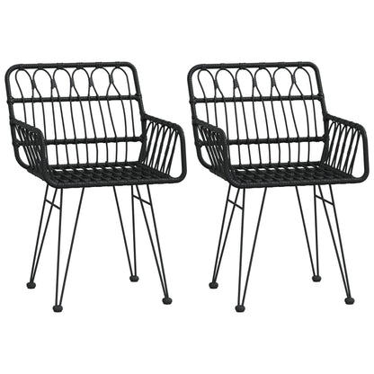 Tuinset Poly Rattan Zwart