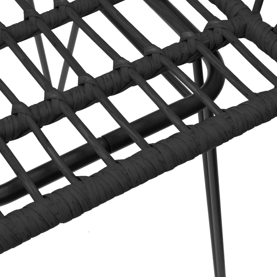 Tuinset Poly Rattan Zwart